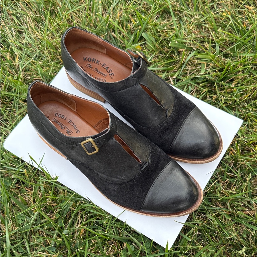 Kork-Ease Black Niseda Oxfords